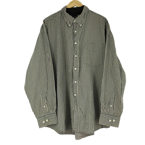 ギャップ Gap 90S 紺タグ チェック L/S BDシャツ メンズ  XL
